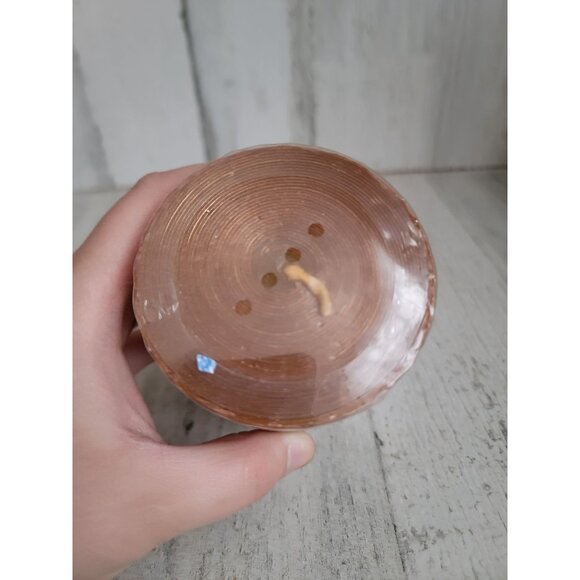 Pier 1 Imports bronze ringed unscented candle - Picture 2 of 4